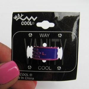NWT Boys Drool 4ever Adjustable Ring Pink/Purple